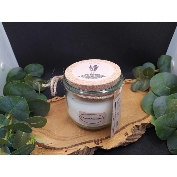 Bougie "la parfumée" lavande