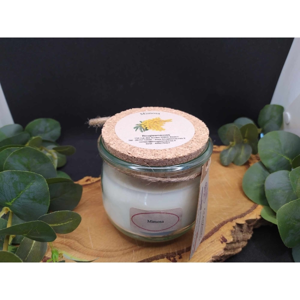 Bougie "la parfumée" mimosa