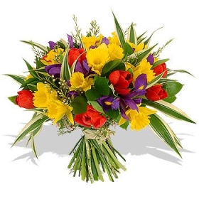 Bougie "la parfumée" bouquet de printemps