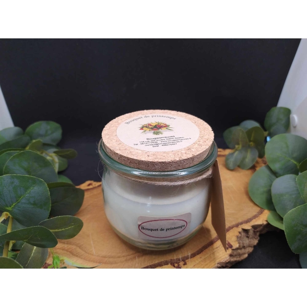 Bougie "la parfumée" bouquet de printemps