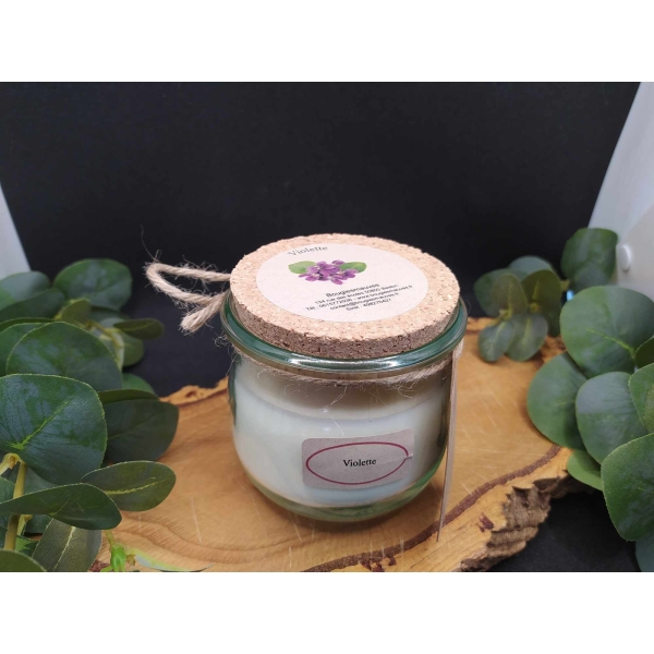 Bougie "la parfumée" violette