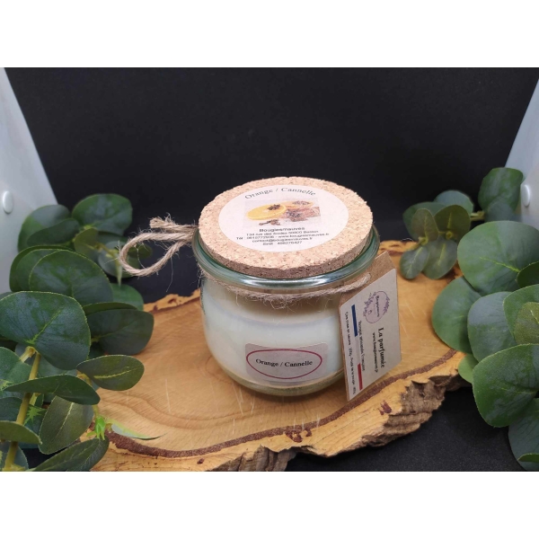 Bougie "la parfumée" orange / cannelle