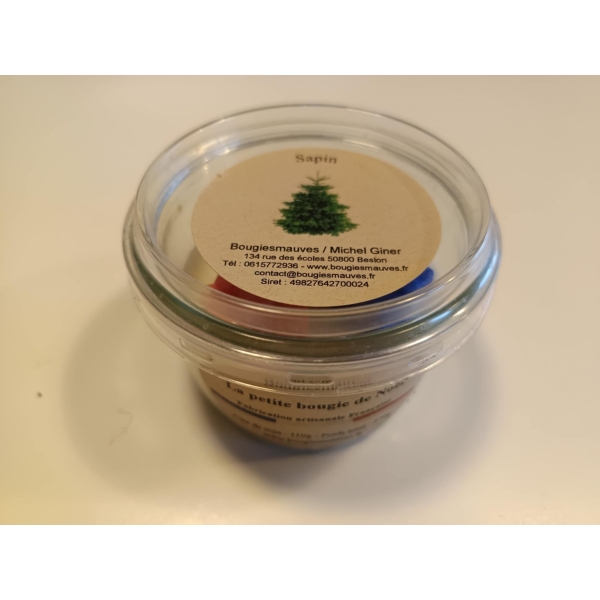 La petite bougie de Noël parfum sapin