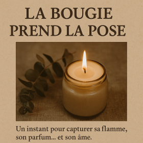 La bougie de Noël - fleur de Noël