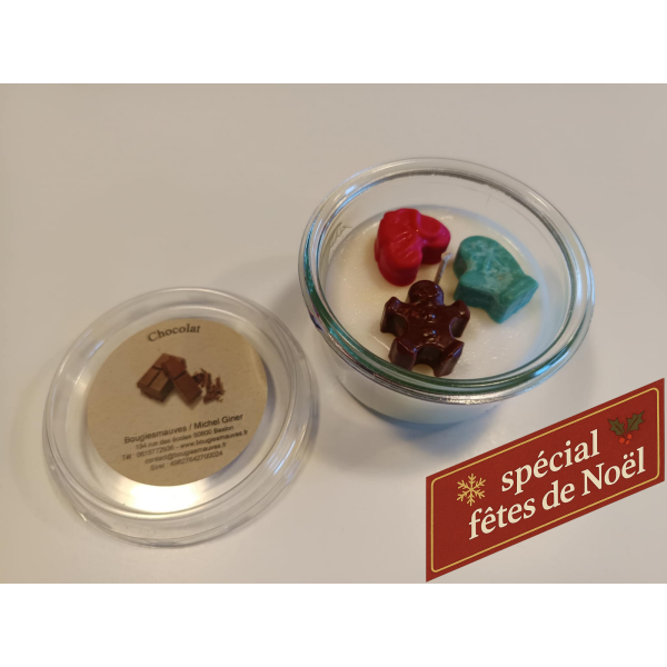 La petite bougie de Noël - chocolat