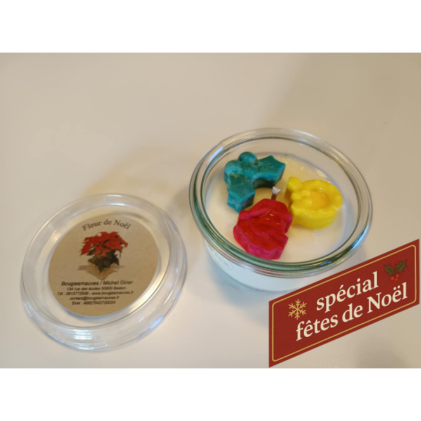 La petite bougie de Noël - fleur de Noël