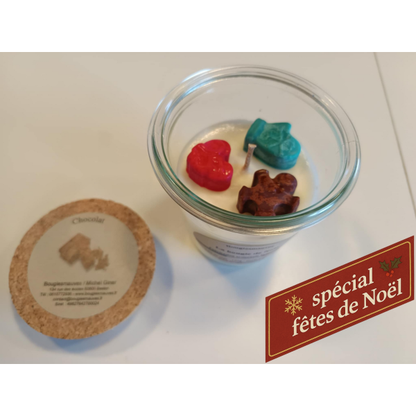 La bougie de Noël - Chocolat